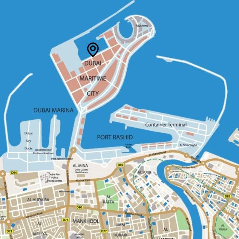 location map of chelsea residences by damac